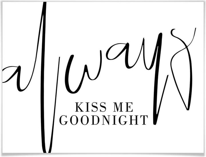 Image du produit Trenddeko Embrasse-moi toujours pour me dire bonne nuit (30 x 24 cm)