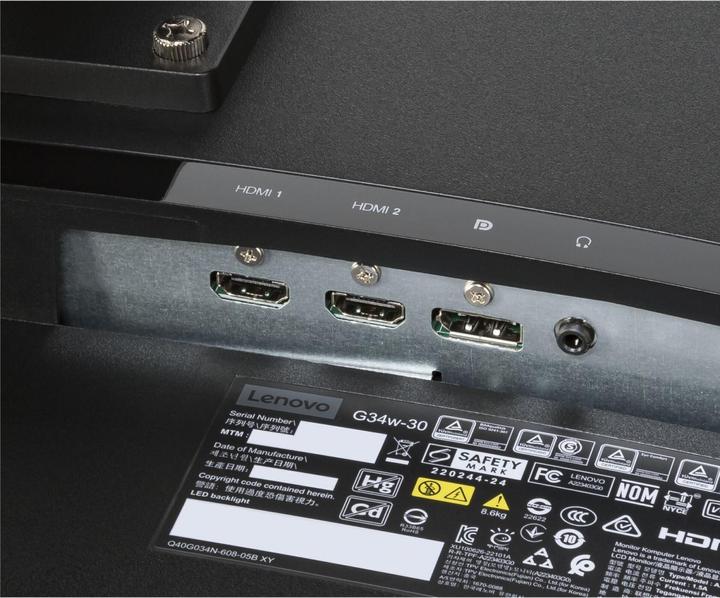 Produktbild Lenovo G34w-30 (3440 x 1440 Pixel, 34")