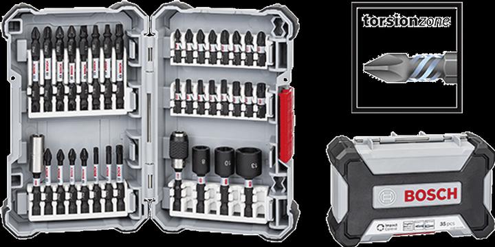 Produktbild Bosch Professional Zubehör 36-tlg. Impact Control Schrauberbit-Set (Kreuz Phillips PH M1, Kreuz Phillips PH M2, Kreuz Pozidriv PZ M2, Kreuz Phillips PH M3, Kreuz Pozidriv PZ M3)