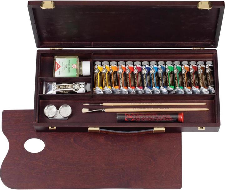 Produktbild Rembrandt Acrylfarbe Traditional 40 ml, Mehrfarbig (Schwarz, Blau, Braun, Rot, Gelb, Neonorange, Dunkelgrün, Dunkelbraun, Dunkelblau, 40000 ml)