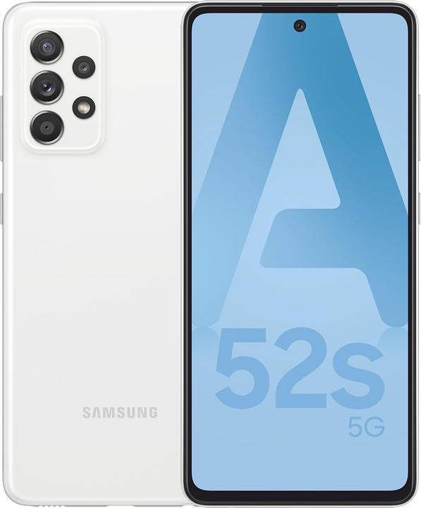 Samsung Galaxy A52s (128 GB, Awesome White, 6.50", Hybrid Dual SIM, 64 Mpx, 5G)