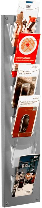 Immagine prodotto Kerkmann Portadepliant a parete in alluminio 1/3 DIN A4 6 scomparti (1/3 Din A4)