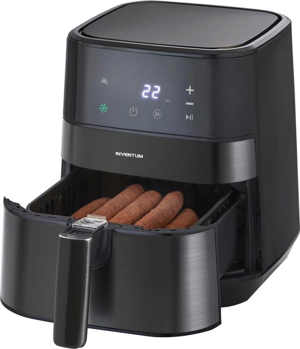 Actual product image Inventum GF350HLDB - Hot air fryer - Inhoud 3,5 litre - Zwart/RVS