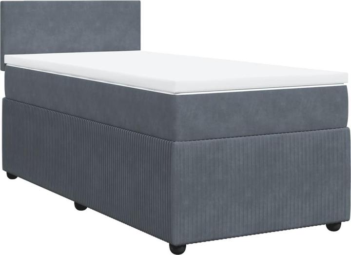 Produktbild VidaXL Bo x springbett mit Matratze 180 x 200 cm Samt (180 x 200 cm, 180 x 200 cm)