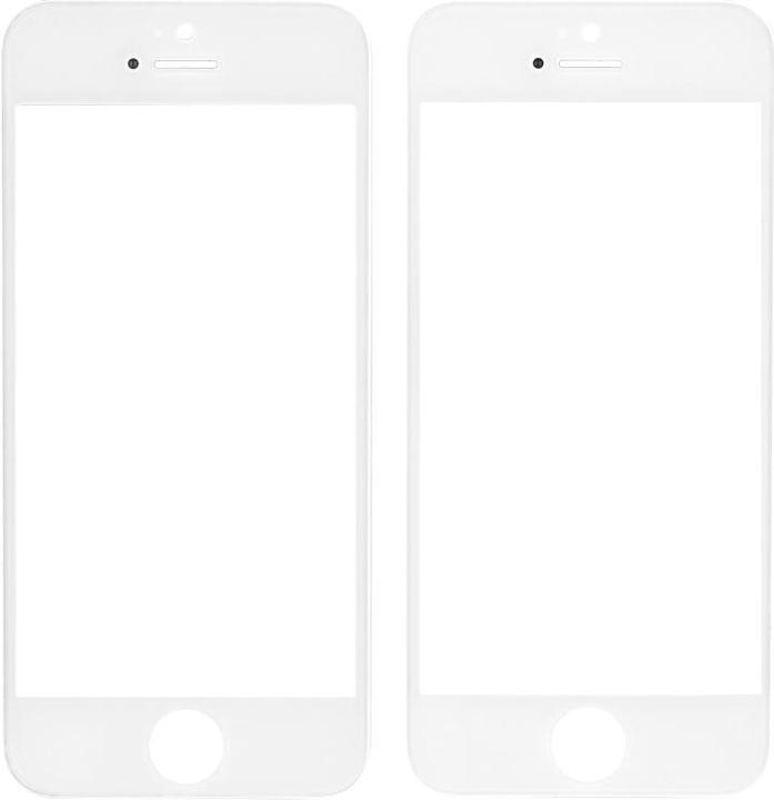 Image du produit OEM Verre d'écran pour iPhone 5 / 5s blanc (Écran, iPhone 5, iPhone 5S)