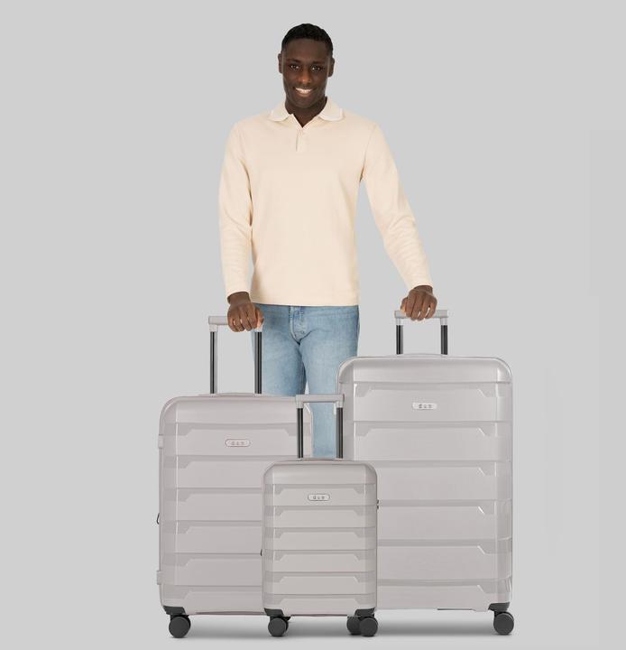 Actual product image D&N South Dakota 4 Rollen Kofferset 3-teilig mit Dehnfalte (203 l, XL (from 140l))
