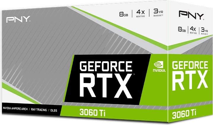 Image du produit PNY RTX3060 TI UPRISING Double GDDR6 HDMI 3xDP (8 Go)
