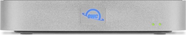 Actual product image OWC 6.0TB (HDD) miniStack STX Stackable Storage and Thunderbolt Hub Xpansion Solution - Silver (3.5", M.2)