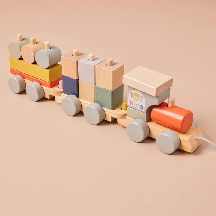 Actual product image Just Bee Kids Wooden Kids Train Set (FSC)