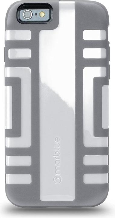 Actual product image MarBlue Elite Sporty Dual Layer Case for iPhone 6/6S White/Grey (Apple iPhone 6)