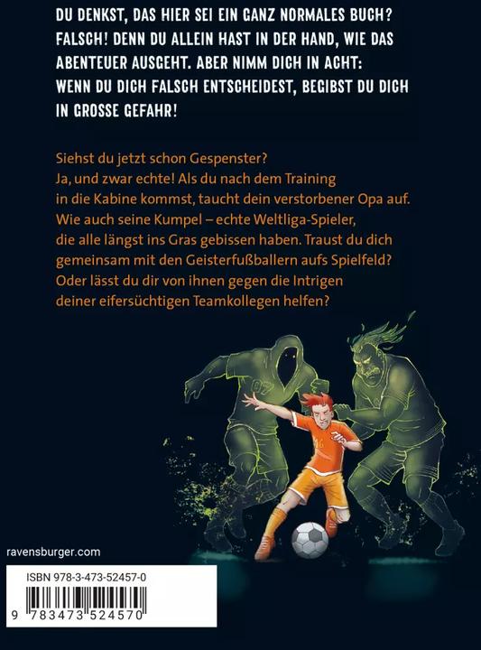 Productafbeelding Ravensburger Das Fussball-Geisterspiel der 1000 Gefahren (Duits, Fabian Lenk, Stefani Kampmann, 2022)