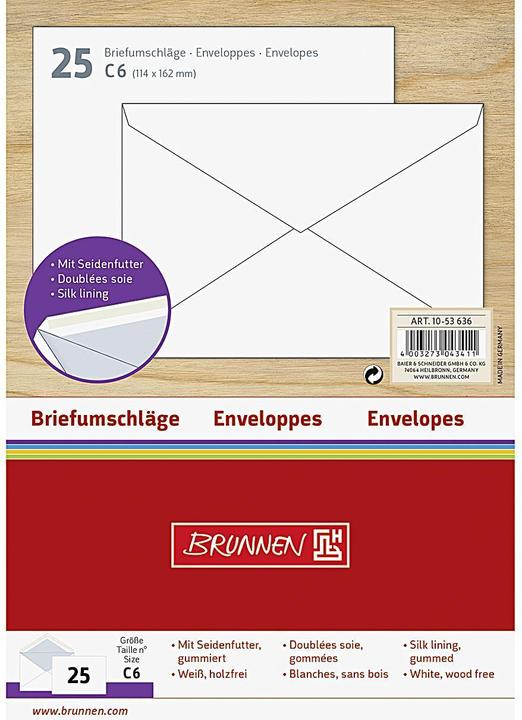 Productafbeelding Envelop C6 (114 x 162 mm, 25 x)
