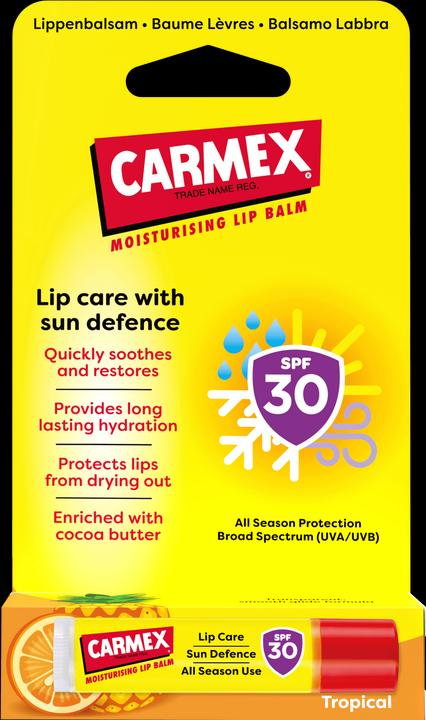 Produktbild Carmex Sun Defence Stick Tropical - SPF30 (Balsam)