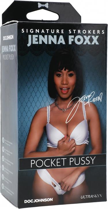 Actual product image Doc Johnson Jenna Foxx - ULTRASKYN Pocket Pussy - Chocolate