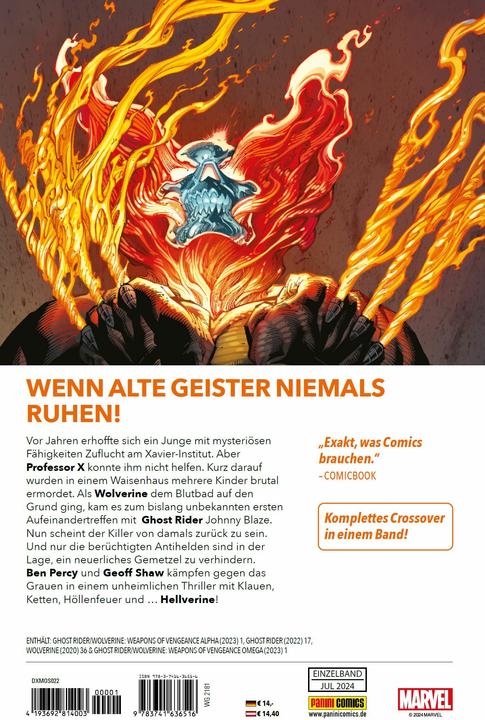 Actual product image Panini Ghost Rider & Wolverine: Waffen der Vergeltung (German, Geoff Shaw, Benjamin Percy., 2024)
