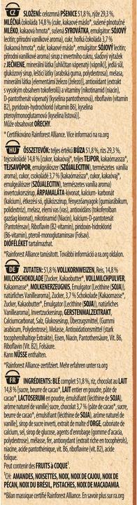 Nährwerte und Zutaten Fitness Schokolade Cerealien (375 g)