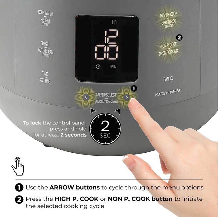 Actual product image Cuckoo Rice cooker CRP-ST01009F