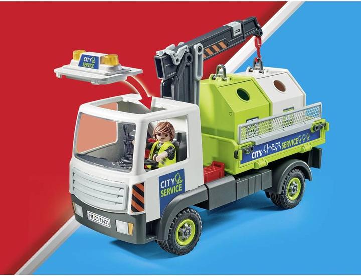 Image du produit Playmobil 71431 Camion de collecte de verre usagé avec conteneur (71431, Playmobil City Action)