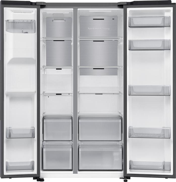 Produktbild Samsung RS70F Side-by-Side mit Metal Cooling und Festwasseranschluss, EEK: B (634 l)