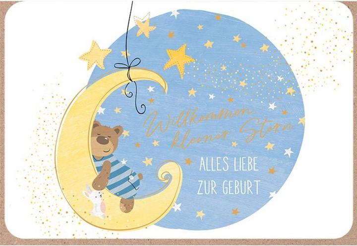 Actual product image ABC Greeting card All the best for the birth B6 (1 pcs.)