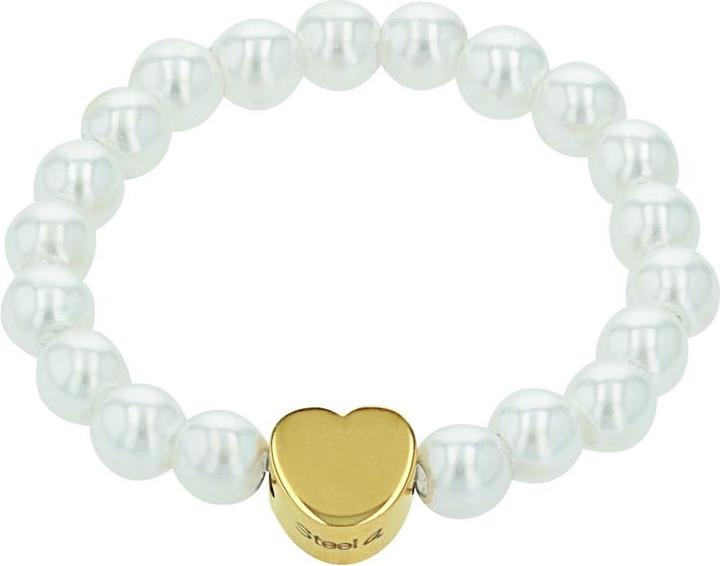 Immagine prodotto Amor Ringe für Damen, Edelstahl, Glasperle | Herz (Taglia unica)