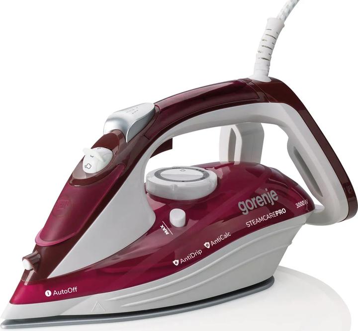 Gorenje SIH3000RBC Steam Iron Ceramic Ironing Sole (3000 W, 250 g/min)