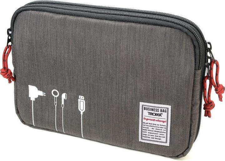 Immagine prodotto Troika BUSINESS TECH POUCH 2 Pochette pour câbles, grigio