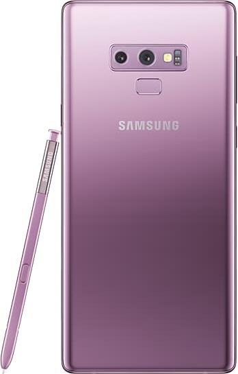 Actual product image Samsung Galaxy Note9 (128 GB, Lavender Purple, 6.40", Hybrid Dual SIM, 12 Mpx, 4G)