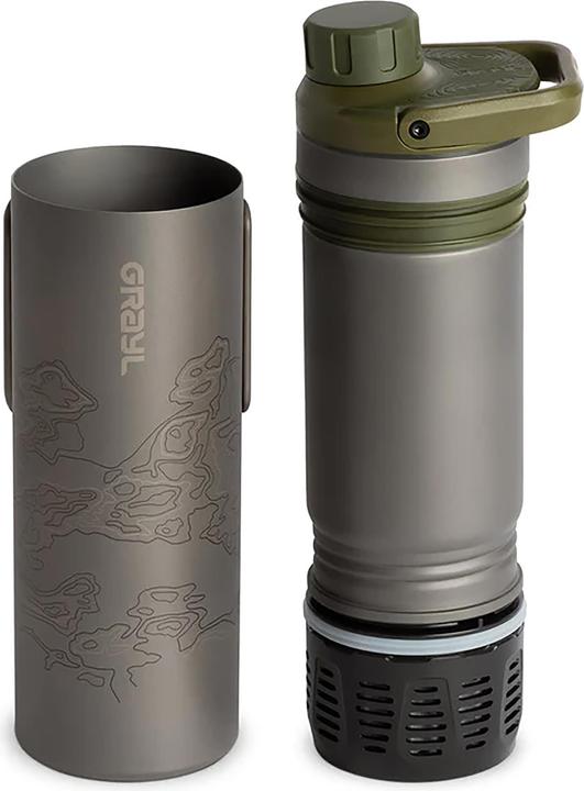 Image du produit Grayl Bouteille d'UltraPress Purifier Titanium olive drab (0.50 l)