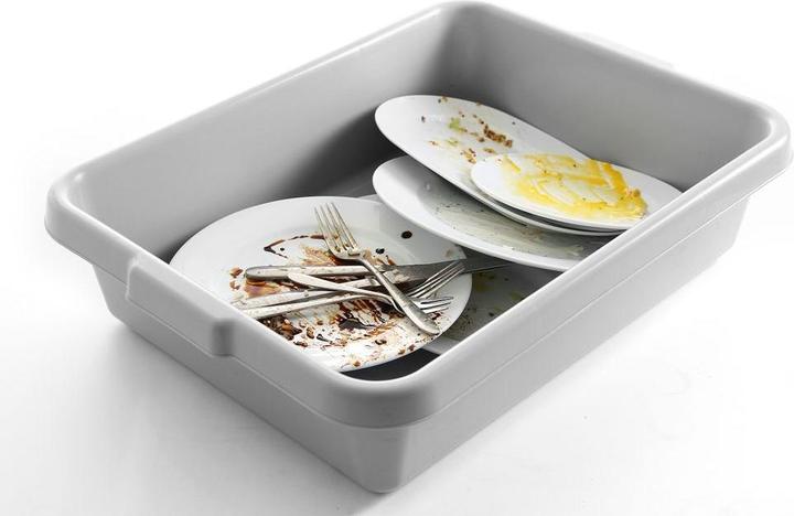 Actual product image Hendi Grey clearing bin with handles