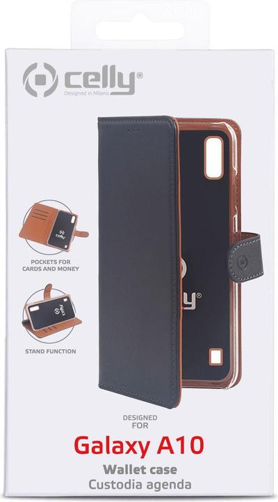 Actual product image Celly Wally Cover for Samsung Galaxy A10 - Black (Samsung Galaxy A10)