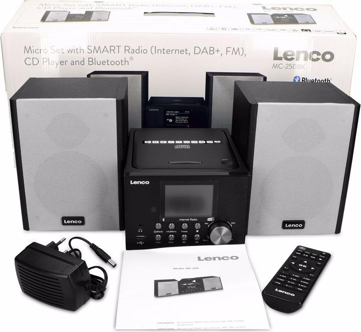 Actual product image Lenco MC-250 (Bluetooth, CD player, 1x 12 W)