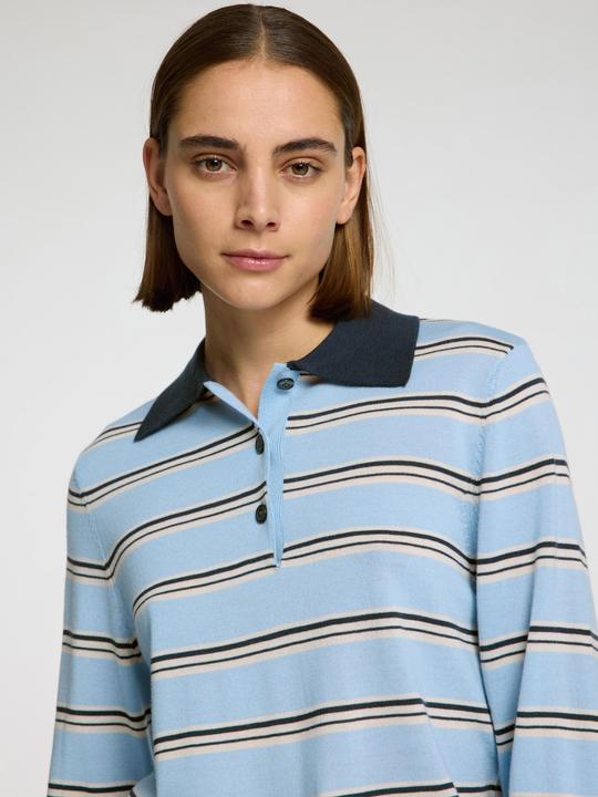 Actual product image Selected Femme 100% Merinowoll Langarm-Poloshirt (L)