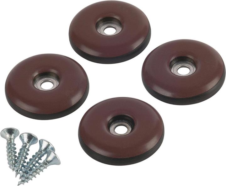 Image du produit Fix-o-moll Patins universel avec vis 5 mm / Ø 30 mm 4 x (Planeur universel, 4 pièce(s))