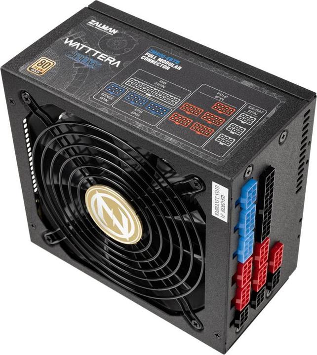 Image du produit Zalman ZM800-EBTII WATTTERA, 800 Watt 80 PLUS GOLD PSU, EU, Full Modular, Active PFC wi (800 W)