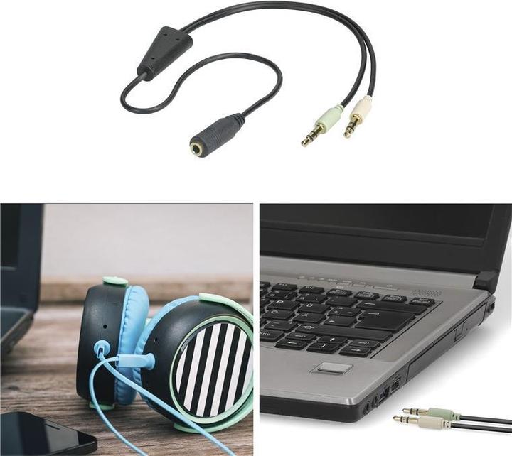 Actual product image MicroConnect Audio-Adapter (0.40 m, 3.5mm jack (AUX))