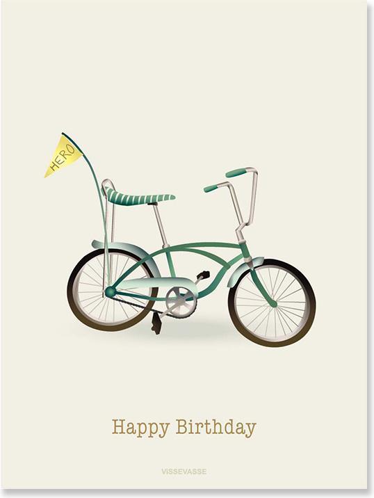 Immagine prodotto Vissevasse Biglietto di auguri Buon compleanno bicicletta (2 pz.)