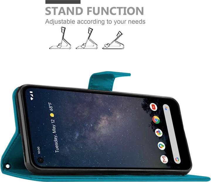 Produktbild Cadorabo Hülle für Google PIXEL 4A mit Blumen Muster (Google Pixel 4a)