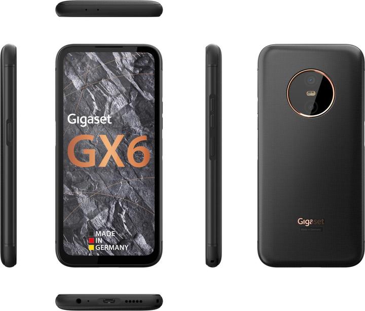 Immagine prodotto Gigaset GX6 PRO (128 GB, Nero, 6.60", SIM + eSIM, 50 Mpx, 5G)