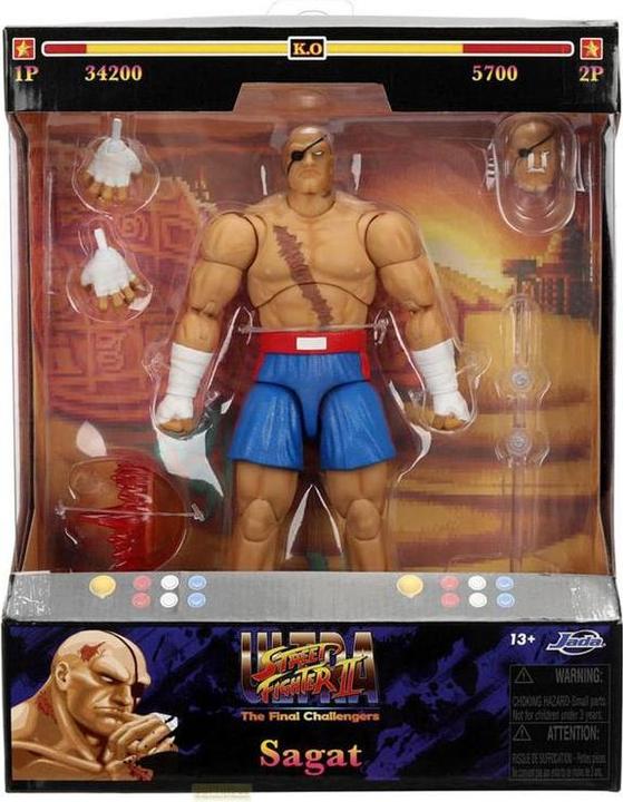 Image du produit Jada Street Fighter II Sagat 7,5" Figure
