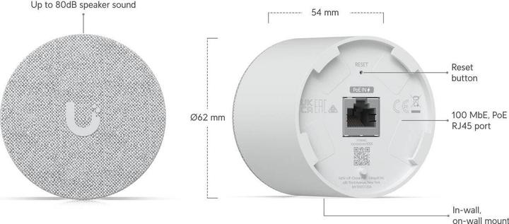 Actual product image Ubiquiti PoE Smart Chime (Ethernet)