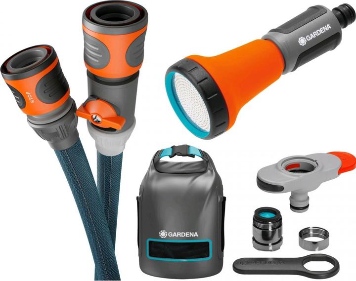 Productafbeelding Gardena Textielslang Liano Xtreme 1/2, 10 m set + adapter (10 m, 13 mm)