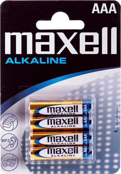 Maxell Batteria alcalina AAA Micro LR03 (4 pz., AAA, 210 mAh)