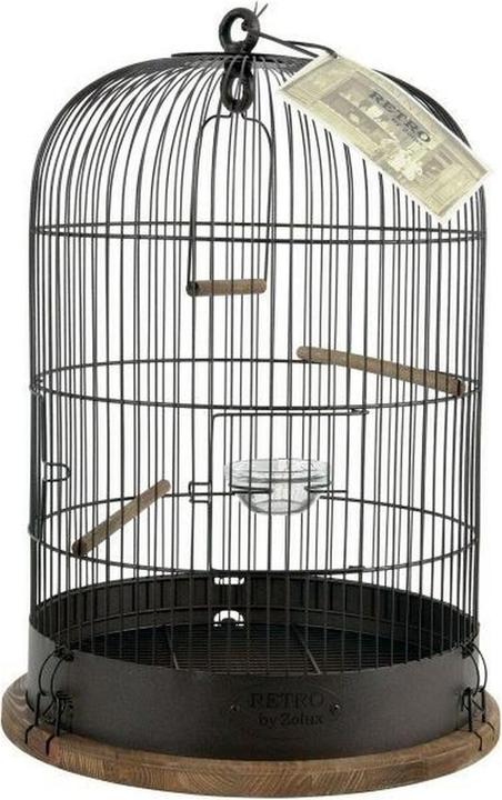 Actual product image Zolux Cage Retro Lisette Wednesday 35 black birds