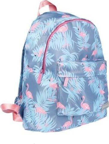 Starpak Blauer Flamingo-Schulrucksack
