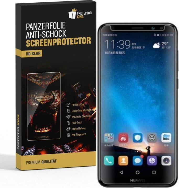 Produktbild Protectorking 2x Panzerfolie Anti-Shock HD Klar (2 Stück, Huawei Mate 10 Lite)