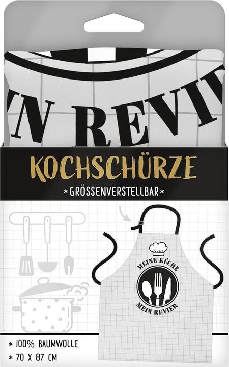 Produktbild Sheepworld Kochschürze Meine Küche – mein Revier Hellgrau
