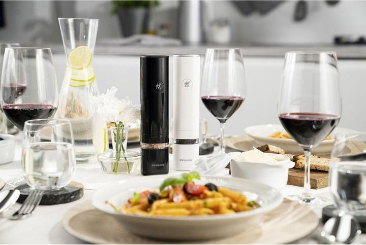 Image du produit Zwilling Moulin à épices électrique Enfinigy, set de 2, noir/blanc (Poivre, Sel)