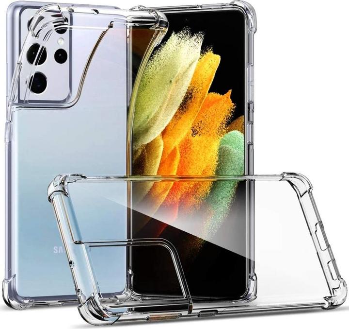 Actual product image Screenguard Samsung Galaxy S21 Ultra hull Crystal Soft Airbag Bumper (Samsung Galaxy S21 Ultra)