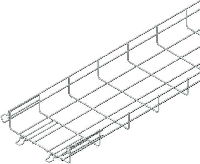 Actual product image Niedax NIE MTC 54.200 V Mesh cable tray U-fo w. swivel connection 54x200x3000mm CITO steel